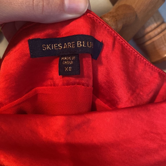 Skies are Blue Satin XS Midi Dress - Picture 6 of 9